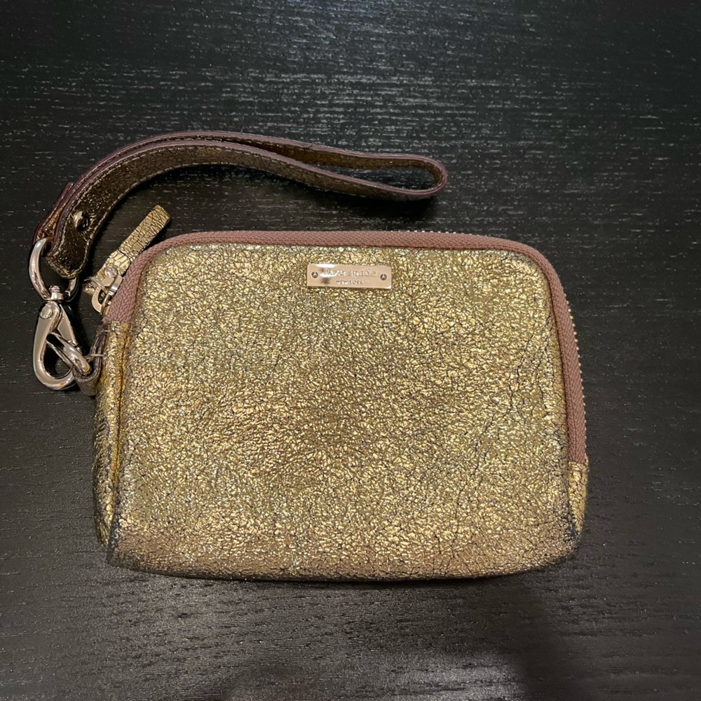 Kate Spade Gold Wristlet